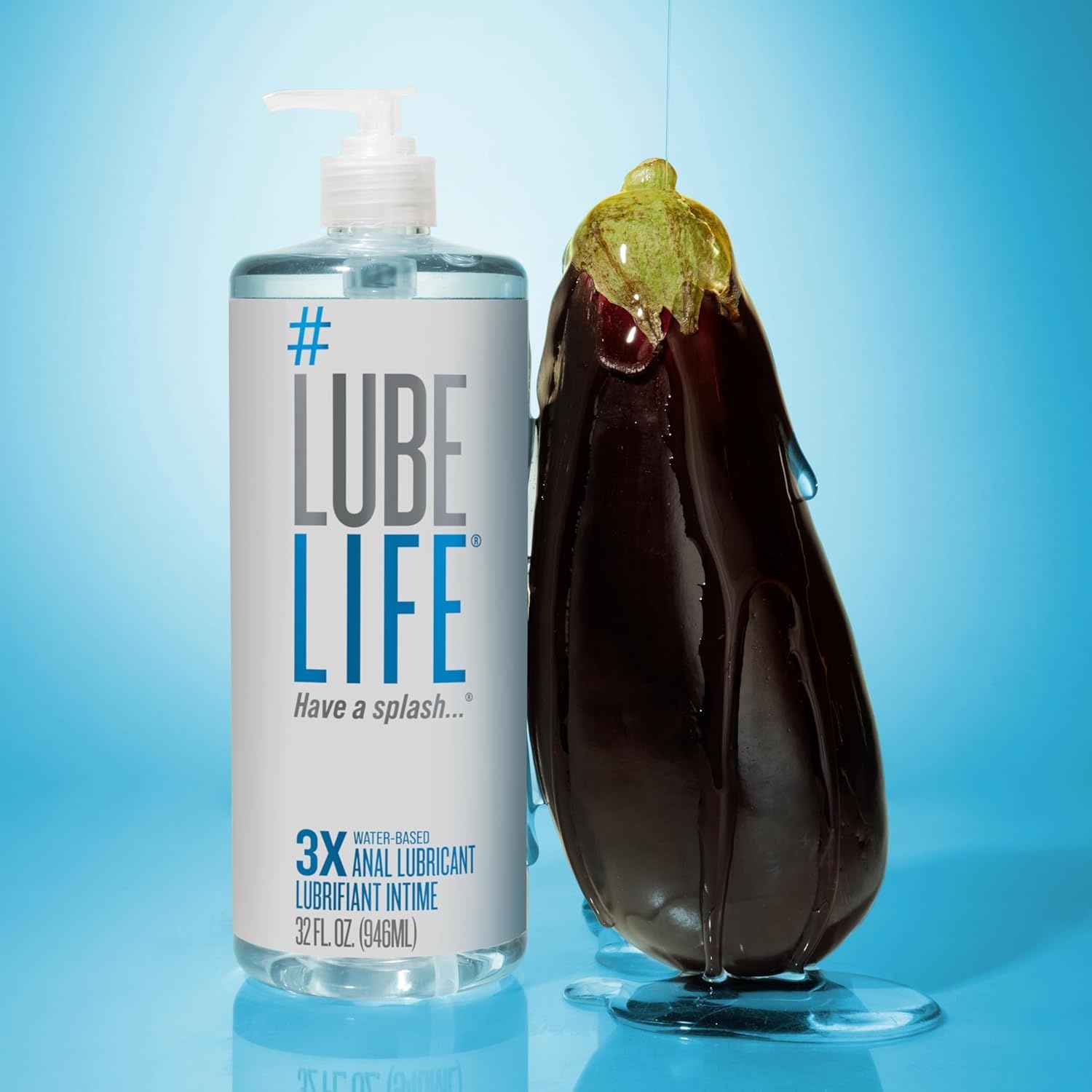 image:imageLUBELIFE 3X Anal Lube Extra Thick Water Based Lube for Men Women amp Couples NonSticky Toy amp Condom Compatible Personal Lubricant 8 Fl Oz32 Fl Oz Pack of 1