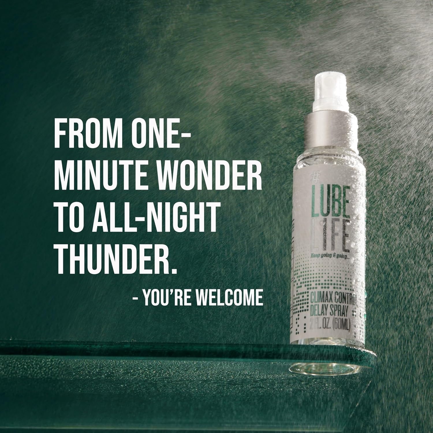 image:imageLUBELIFE Climax Control Delay Spray Male Genital Desensitizer with Active Ingredient Benzocaine to Keep You Lasting Longer StaminaEnhancing for Men and Couples 2 Fl OzDelay Spray