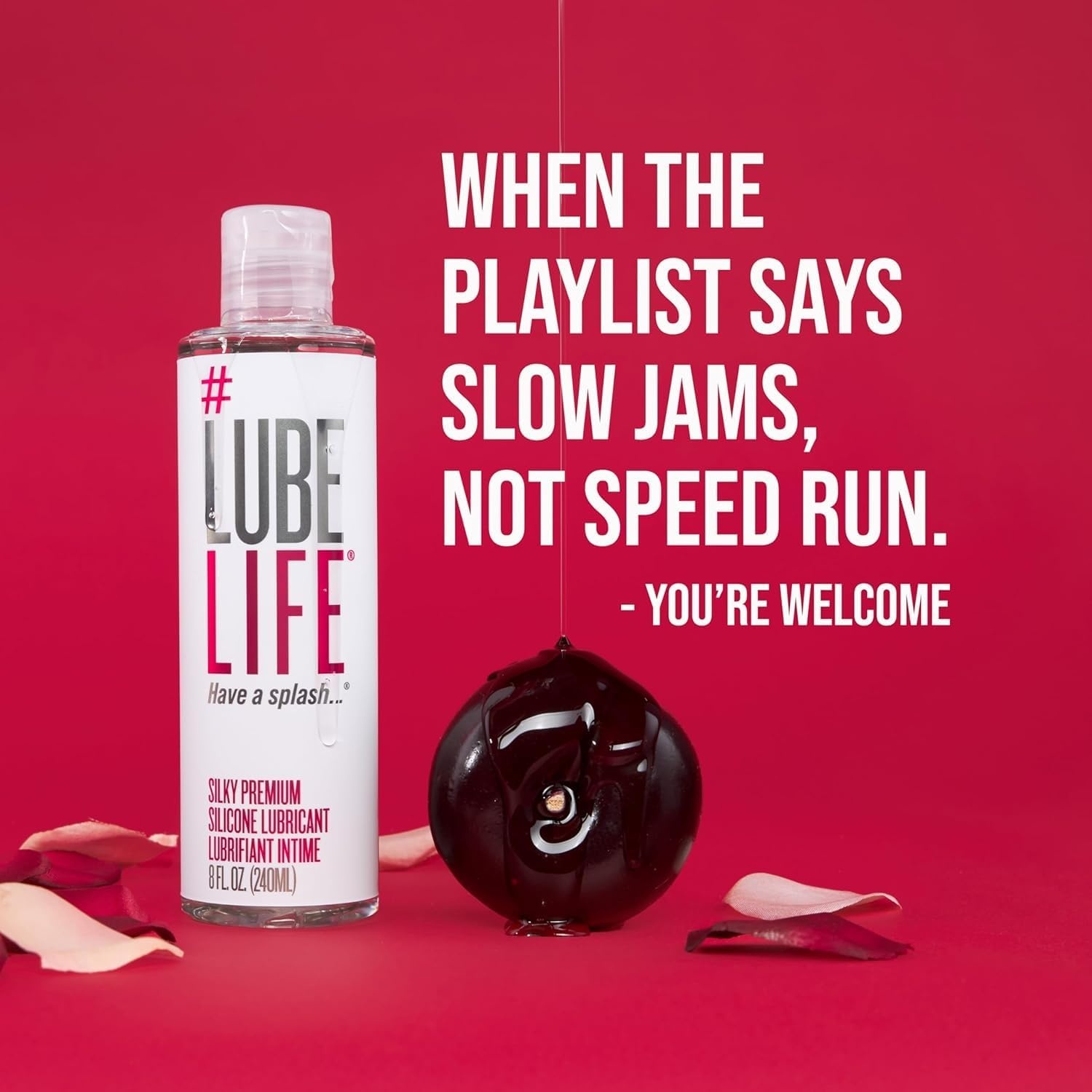 image:imageLUBELIFE Ultra Slick Thick SiliconeBased Lubricant Water Resistant Thick Silicone Lube for Men Women and Couples 8 Fl Oz8 Fl Oz Pack of 1