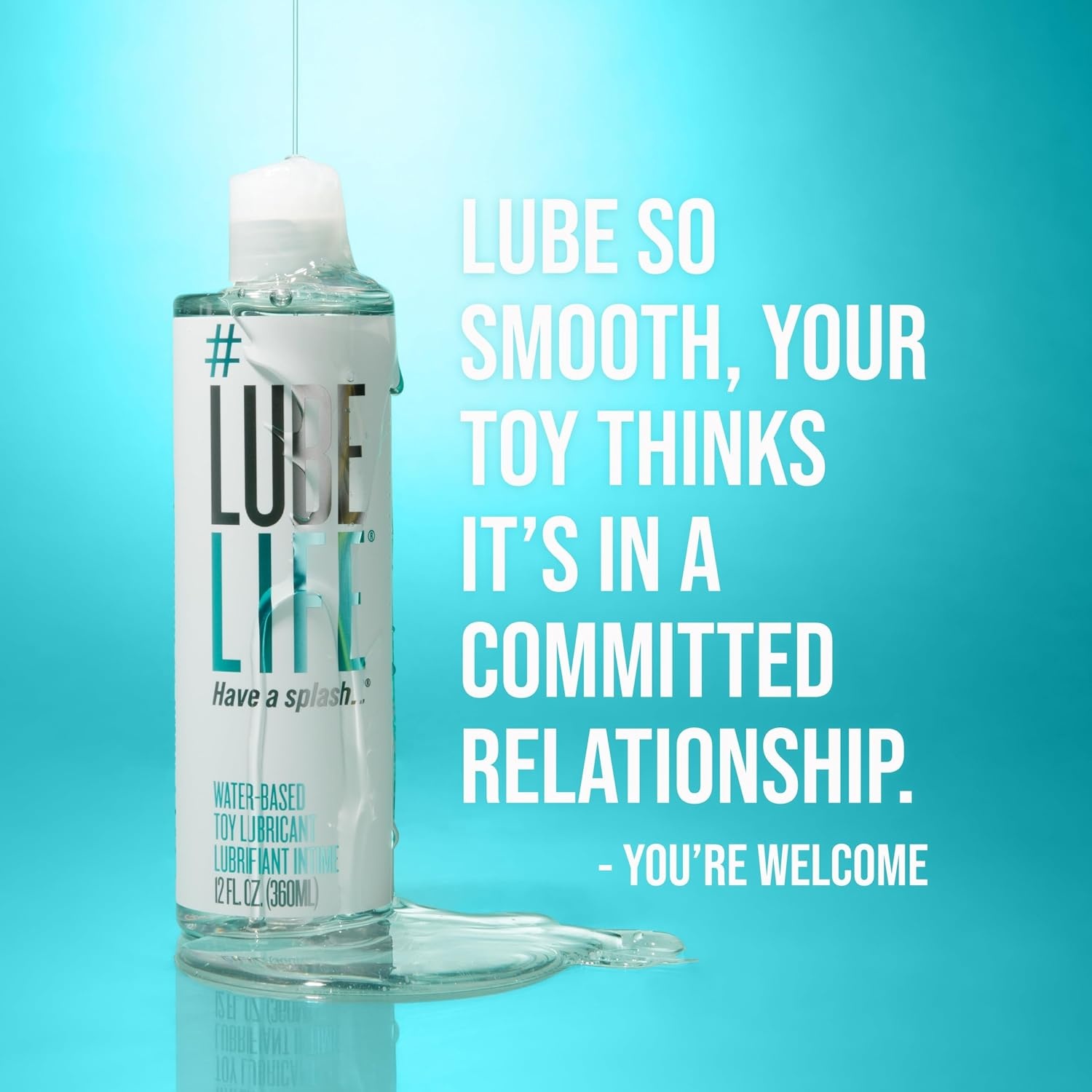 image:imageLUBELIFE Water Based Lube ToySafe Personal Lubricant for Men Women amp Couples Travel Size NonStaining Easy CleanUp 8 Fl Oz12 Fl Oz Pack of 1