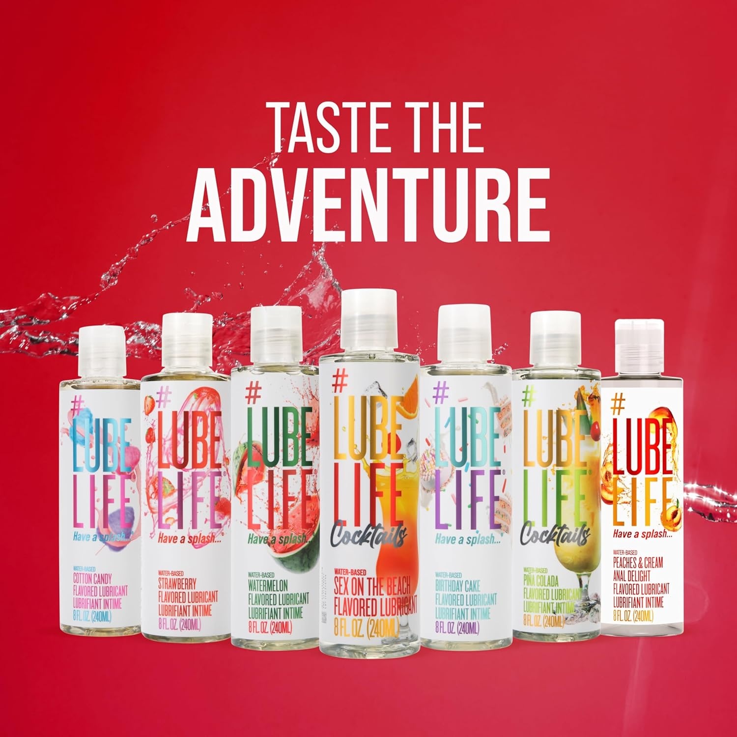 image:imageLUBELIFE WaterBased Fun On The Beach Flavored Lubricant Personal Lube for Men Women and Couples Made Without Added Sugar 8 Fl Oz