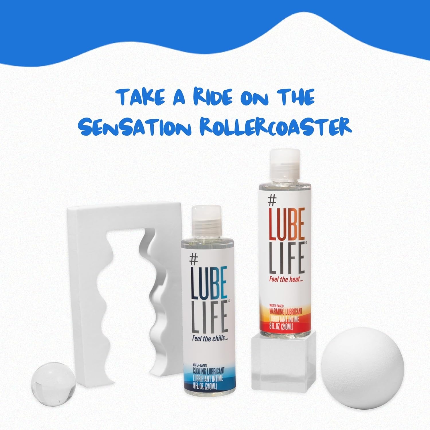 image:imageLUBELIFE WaterBased Warming Lubricant Warm Invigorating Heating Sensation Lube for Men Women and Couples 8 Fl OzCooling