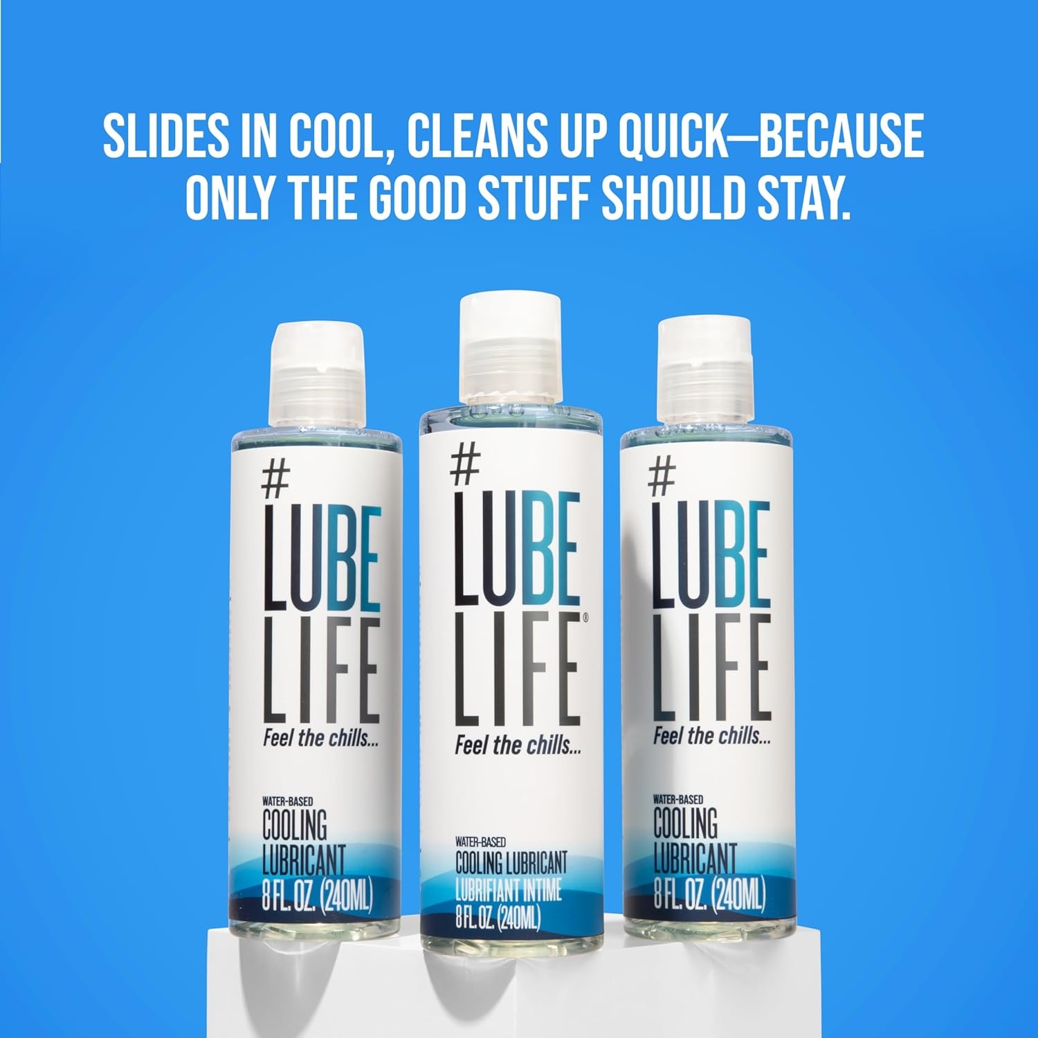 image:imageLUBELIFE WaterBased Warming Lubricant Warm Invigorating Heating Sensation Lube for Men Women and Couples 8 Fl OzCooling
