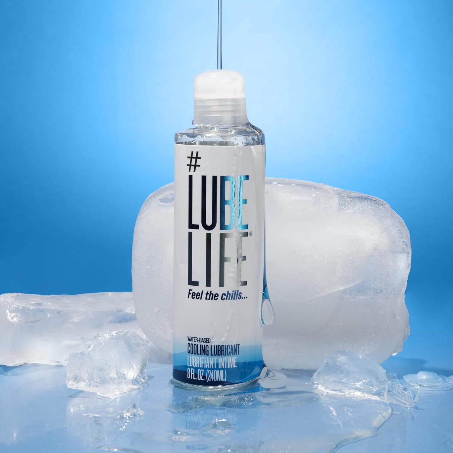 image:imageLUBELIFE WaterBased Warming Lubricant Warm Invigorating Heating Sensation Lube for Men Women and Couples 8 Fl OzCooling