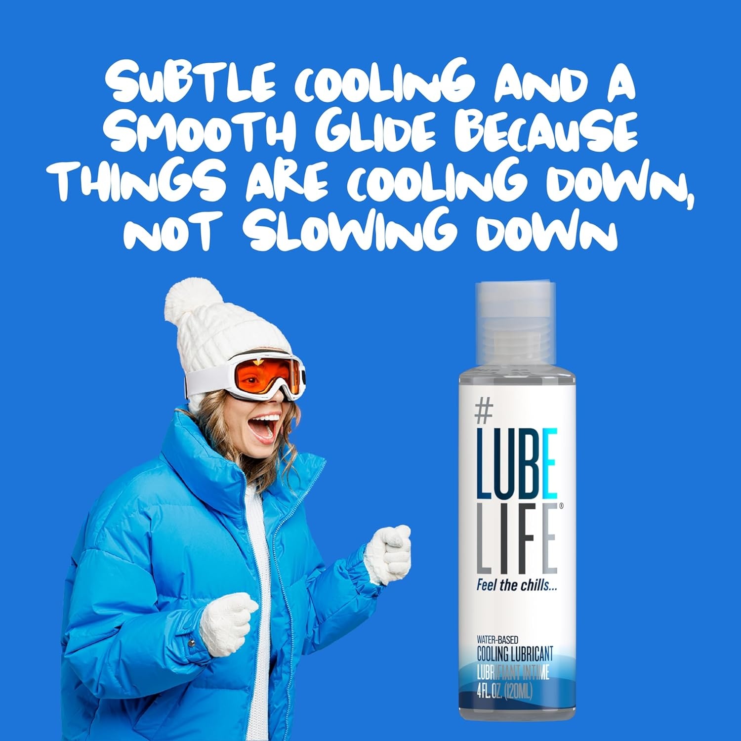 image:imageLUBELIFE WaterBased Warming Lubricant Warm Invigorating Heating Sensation Lube for Men Women and Couples 8 Fl OzCooling