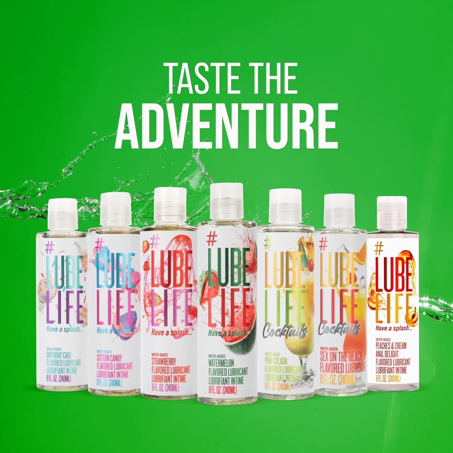 image:imageLUBELIFE WaterBased Watermelon Flavored Lubricant Personal Lube for Men Women and Couples Made Without Added Sugar 8 Fl Oz8 Fl Oz Pack of 1