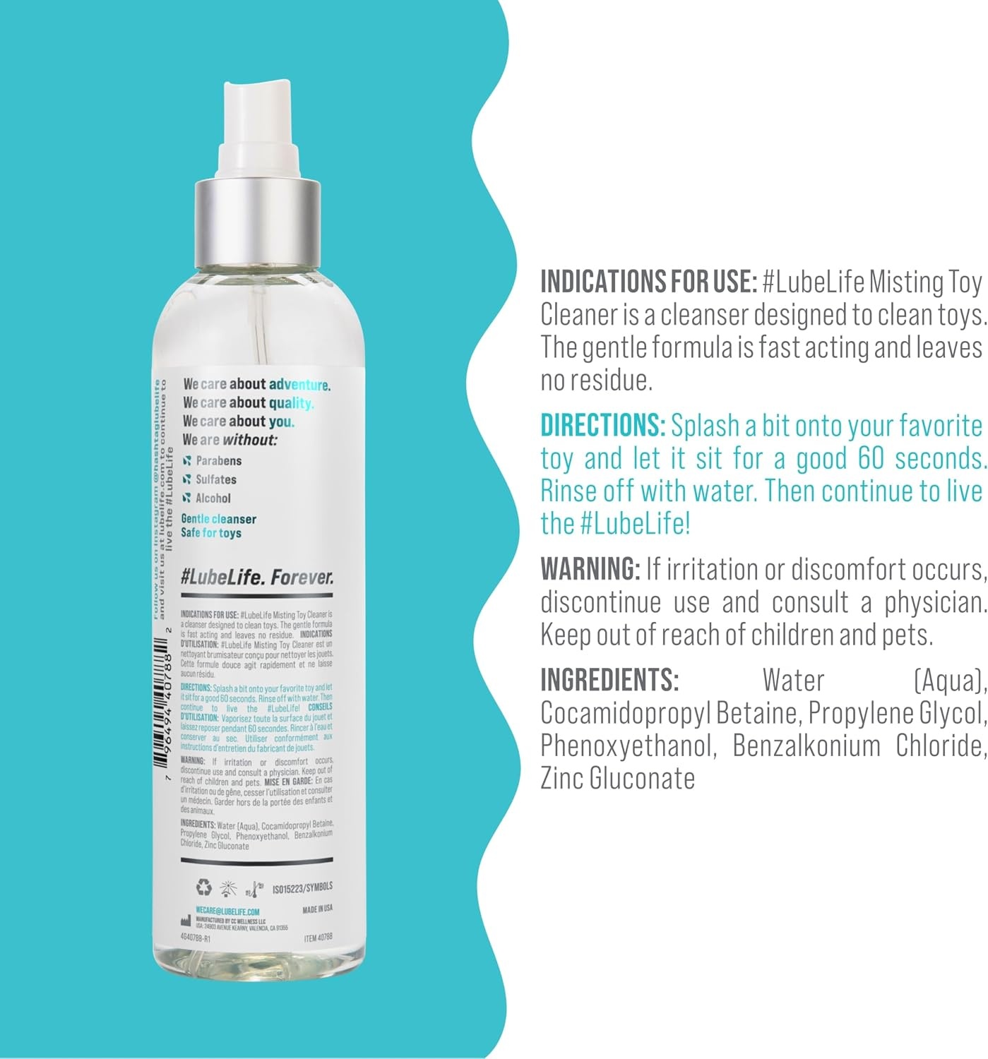 image:imageToyLife LUBELIFE AllPurpose Misting Toy Cleaner AllPurpose Cleaning Solution Sprays Perfect Amount 8 Fl Oz8 Fl Oz Pack of 1