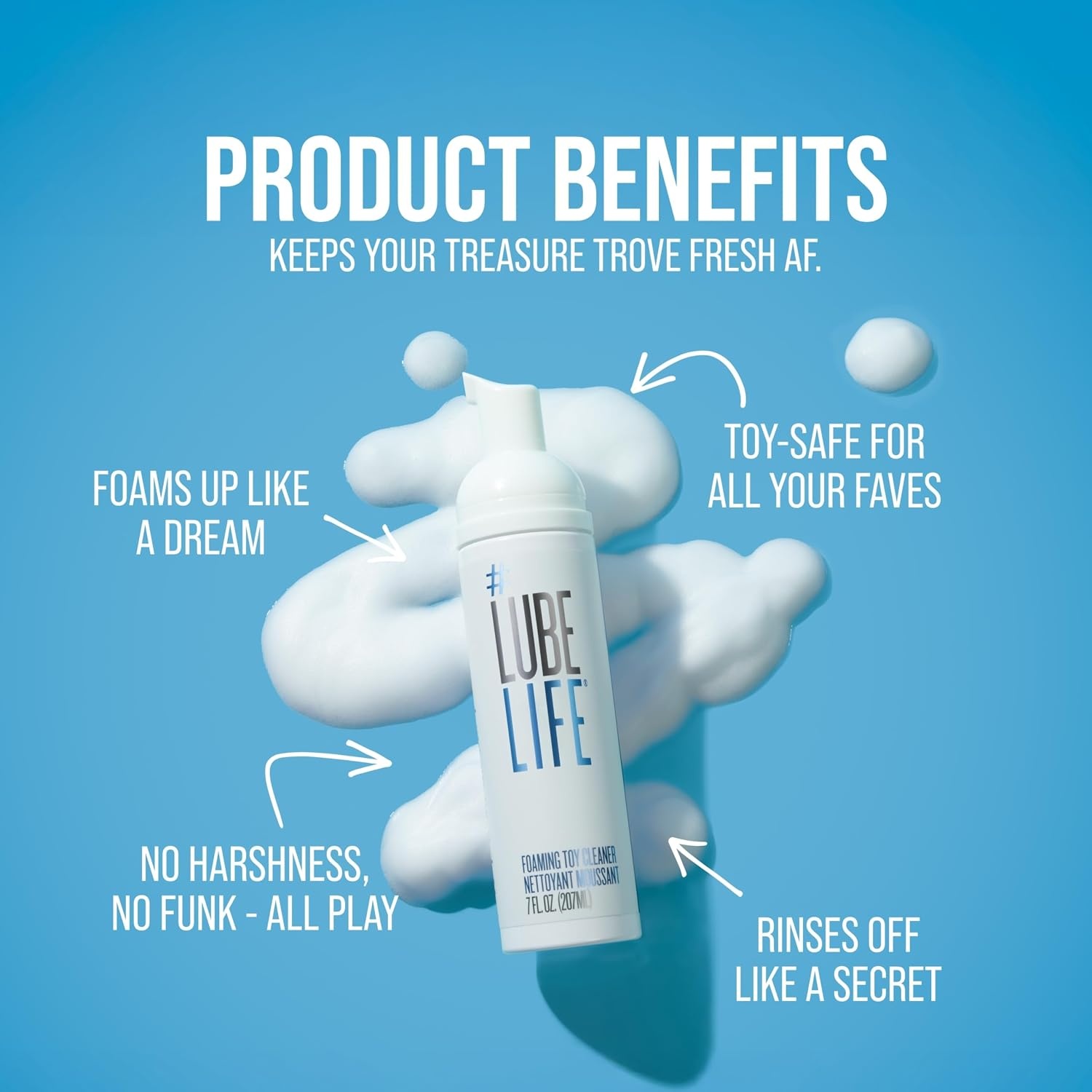 image:imageToyLife LUBELIFE Foaming Toy Cleaner Easy to Use Dispenser Measured Pump for Perfect Amount 7 Fl Oz7 Fl Oz Pack of 1