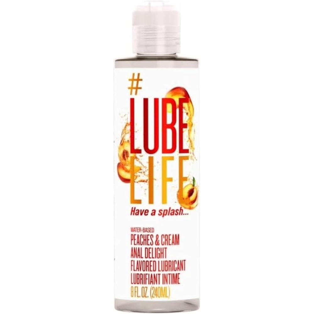image:imageLUBELIFE WaterBased Anal Lube for Men Women amp Couples  Personal Lubricant Safe for Ingestion Toy amp Condom Compatible Water Based Lubricant Gel for Privacy amp Intimacy 32 Fl OzPeaches and Cream
