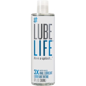 LUBELIFE 3X Anal Lube – Extra Thick Water Based Lube for Men, Women & Couples – Non-Sticky, Toy & Condom Compatible Personal Lubricant, 8 Fl Oz(12 Fl Oz (Pack of 1))