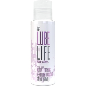 LUBELIFE Fertility Lube – Water Based Personal Lubricant for Men, Women & Couples – Pregnancy Must Haves, Sperm-Friendly, Vegan, Travel Size, 2 Fl Oz(Trying To Conceive)