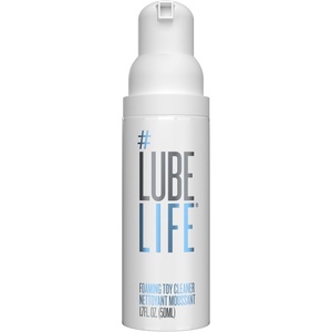 LUBELIFE Foaming Toy Cleaner, 1.7oz Travel Size Gentle Foam Cleaner for Sex Toys, TSA-Friendly Compact Bottle, Safe for Silicone, Glass, Metal, ABS and TPE, Fresh Scent, Paraben-Free, Made in USA