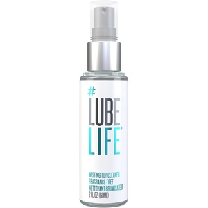 LUBELIFE Misting Toy Cleaner, 2oz Travel Size Fresh-Scented Spray Cleaner for Sex Toys, TSA-Friendly Compact Bottle, Gentle Mist Formula, Safe for Silicone, Glass, Metal, Paraben-Free, Made in USA