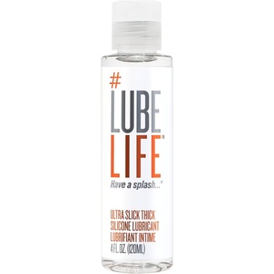 LUBELIFE Ultra Slick Thick Silicone-Based Lubricant, Water Resistant, Thick Silicone Lube for Men, Women and Couples, 8 Fl Oz(4 Fl Oz (Pack of 1))