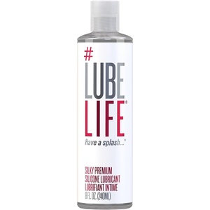 LUBELIFE Ultra Slick Thick Silicone-Based Lubricant, Water Resistant, Thick Silicone Lube for Men, Women and Couples, 8 Fl Oz(8 Fl Oz (Pack of 1))