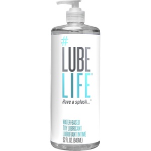 LUBELIFE Water Based Lube – Toy-Safe Personal Lubricant for Men, Women & Couples, Travel Size, Non-Staining, Easy Clean-Up, 8 Fl Oz(32 Fl Oz (Pack of 1))
