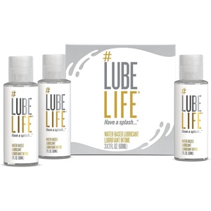 LUBELIFE Water-Based Lube 2 Fl Oz. Personal Lubricant for Men, Women & Couples, Travel Size, Non-Staining, Easy Clean-Up, Toy-Safe(2 Fl Oz (Pack of 3))
