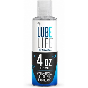 LUBELIFE Water-Based Warming Lubricant, Warm Invigorating Heating Sensation, Lube for Men, Women and Couples, 8 Fl Oz(Cooling)