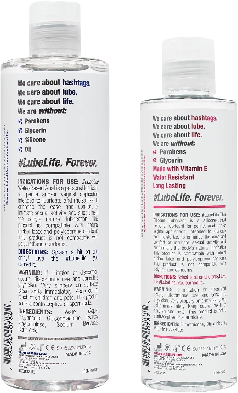 image:imageLubeLife Access Bundle Barely There Thin Silicone Lubricant and WaterBased Anal Lubricant Paired Perfectly for All Bedroom Fun for Men Women and Couples 12 Fl Oz