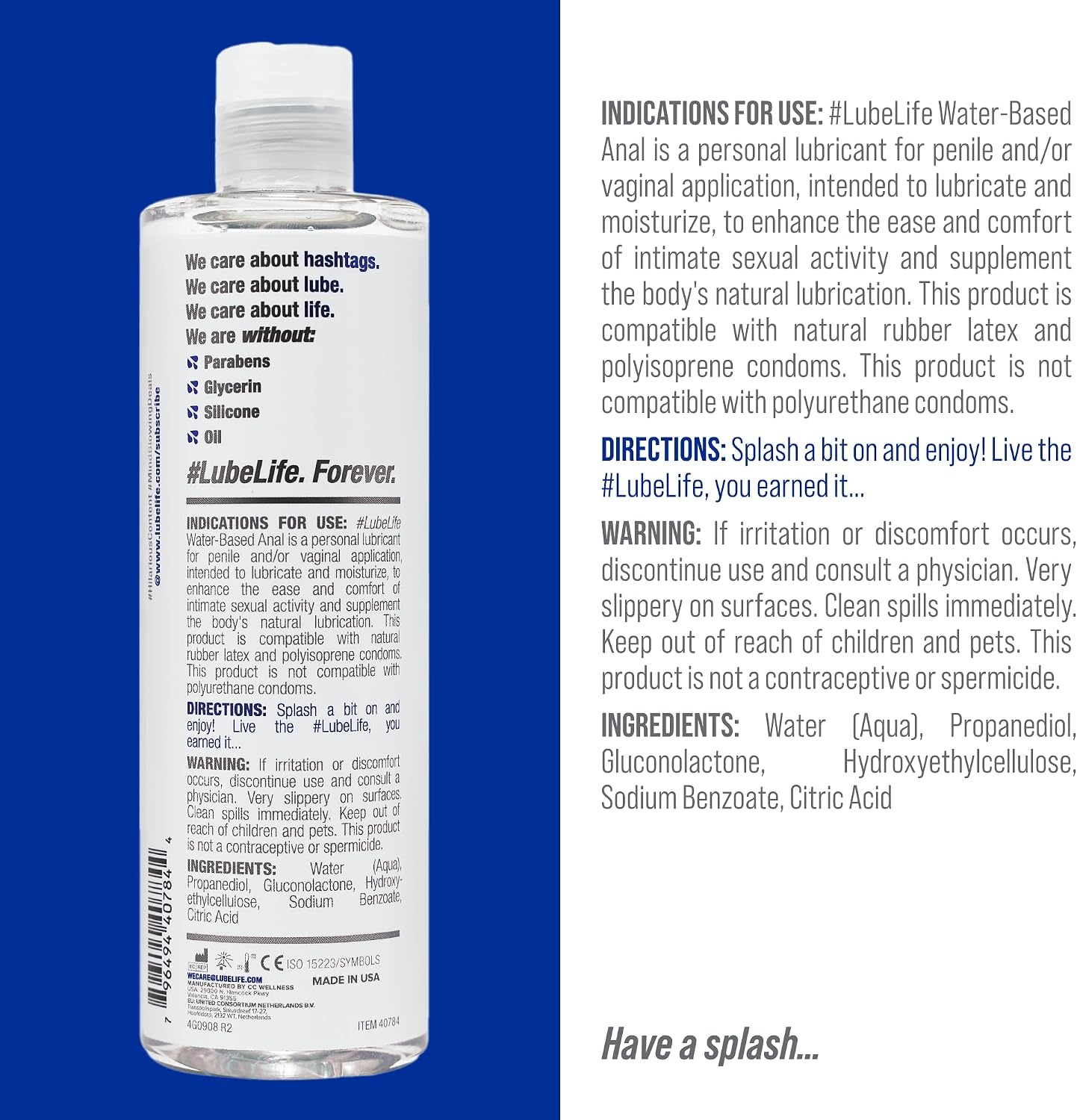image:imageLubeLife Access Bundle Barely There Thin Silicone Lubricant and WaterBased Anal Lubricant Paired Perfectly for All Bedroom Fun for Men Women and Couples 12 Fl Oz
