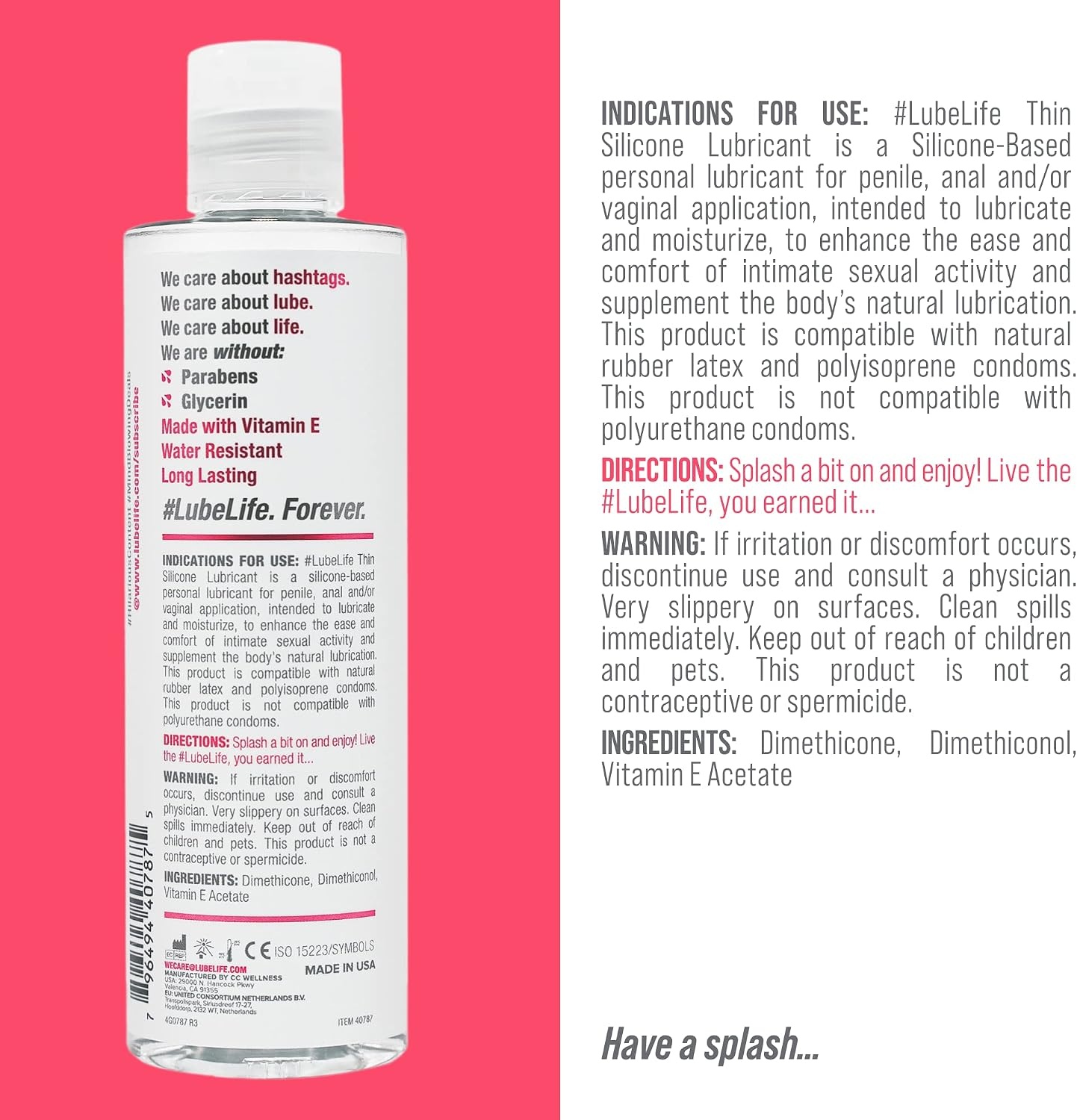 image:imageLubeLife Access Bundle Barely There Thin Silicone Lubricant and WaterBased Anal Lubricant Paired Perfectly for All Bedroom Fun for Men Women and Couples 12 Fl Oz