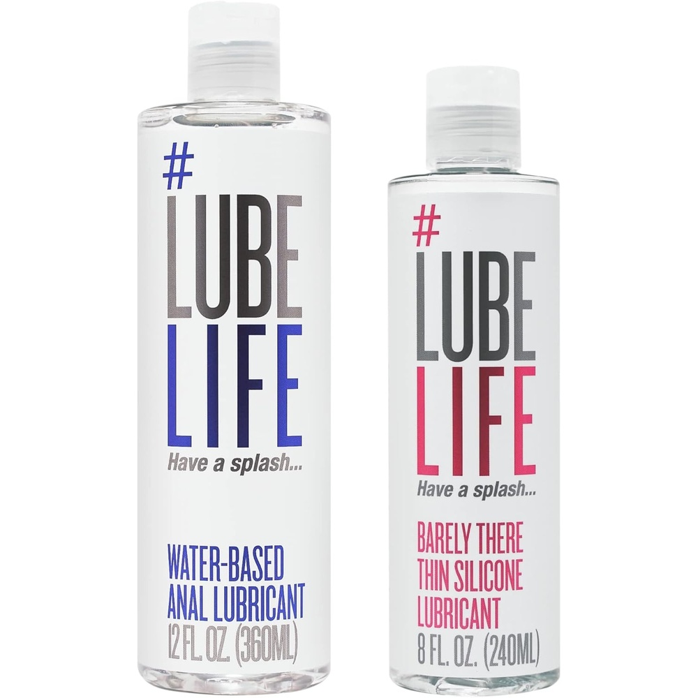 image:imageLubeLife Access Bundle Barely There Thin Silicone Lubricant and WaterBased Anal Lubricant Paired Perfectly for All Bedroom Fun for Men Women and Couples 12 Fl Oz