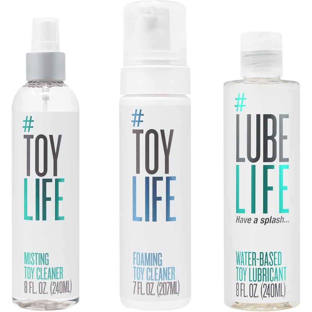 image:imageToy Life OTown  Hose Down Pack Foaming Toy Cleaner 7 fl oz Misting WaterBased Lubricant 8 fl oz A Little MeTime for Men Women and Couples